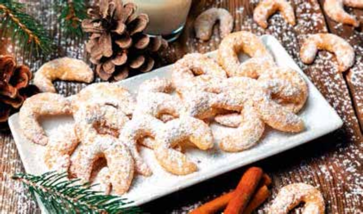 Vanilkové rožky bez orechov