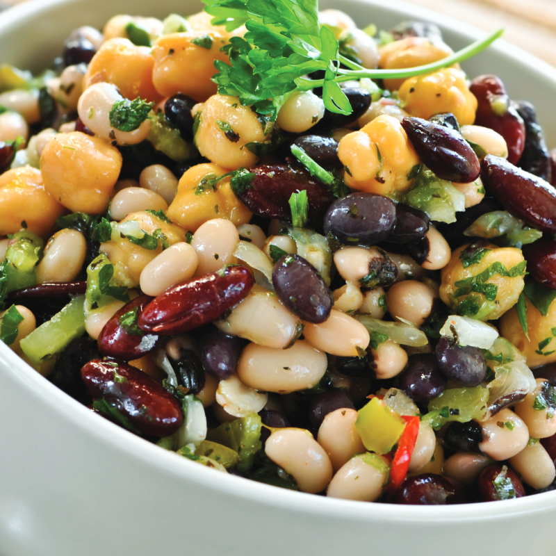 Miska s fazuľovým šalátom